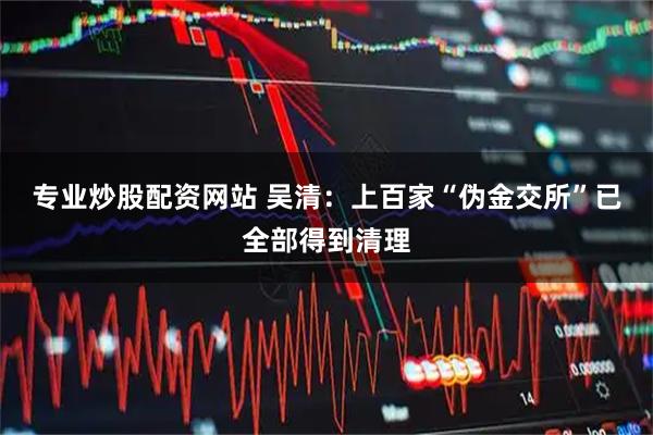 专业炒股配资网站 吴清：上百家“伪金交所”已全部得到清理